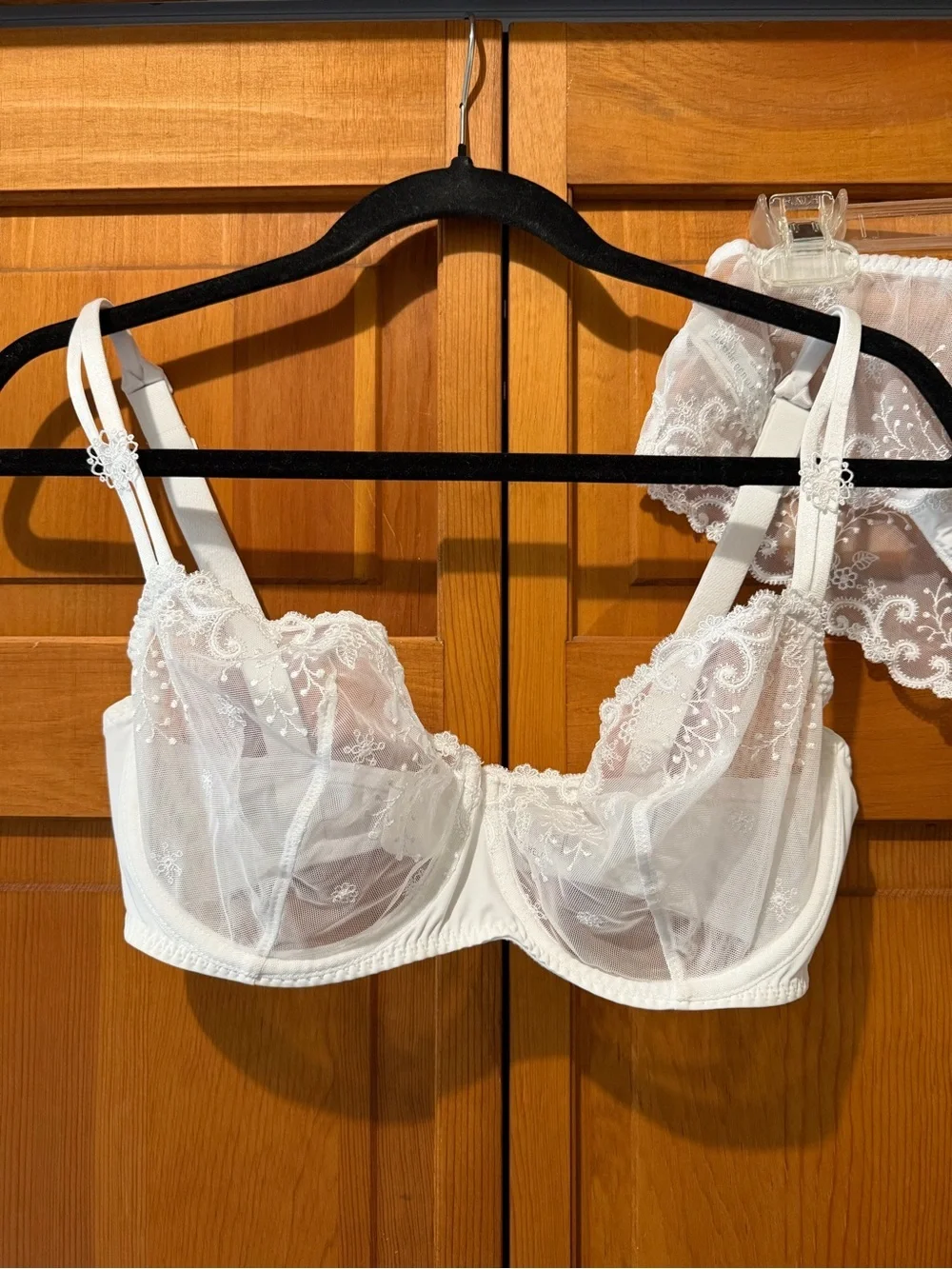 Simone Perele Delice Bra and Panty Set White Lace